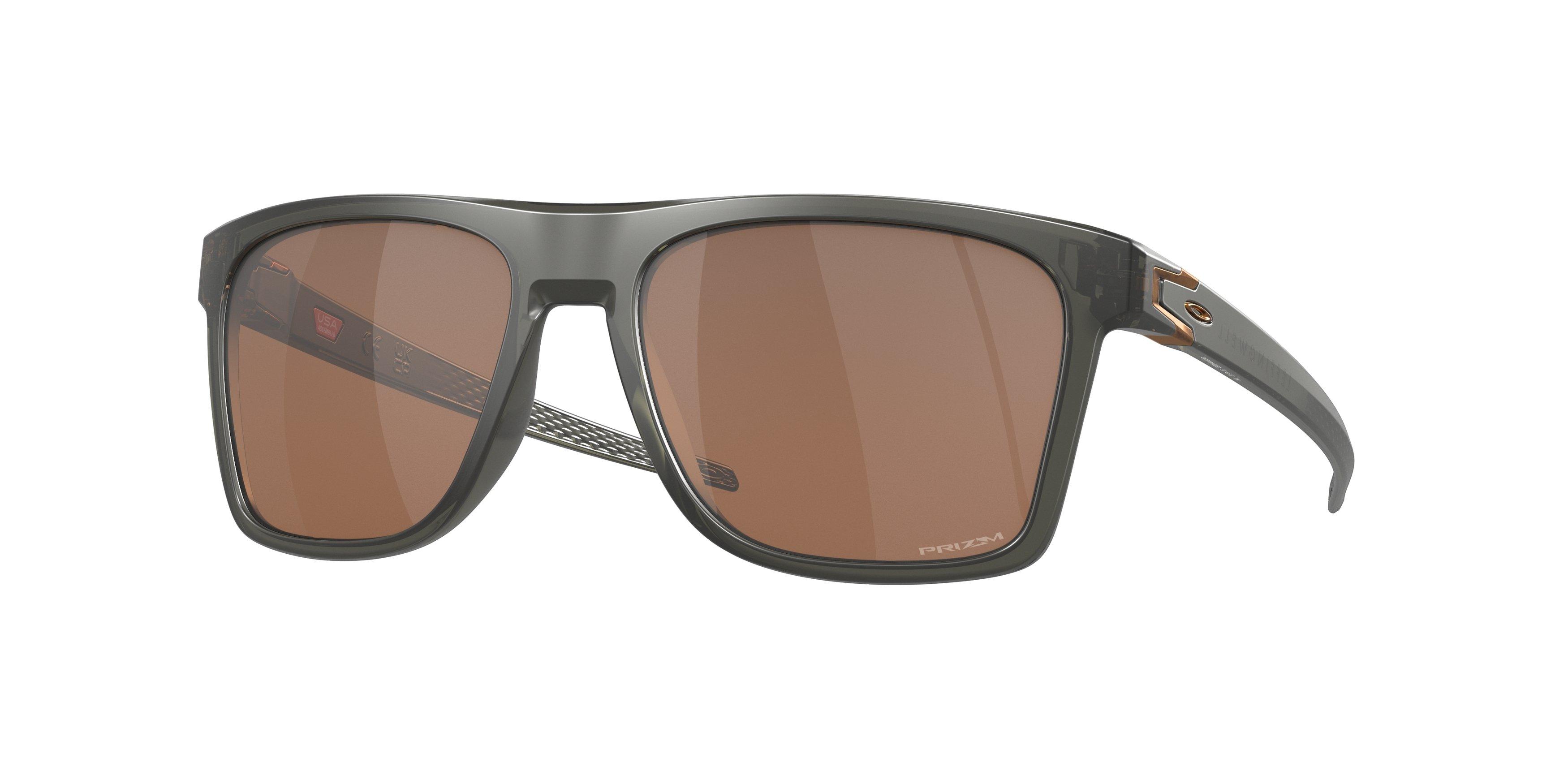 Oakley Leffingwell Sunglasses Tungsten Matte Grey Smoke Prizm